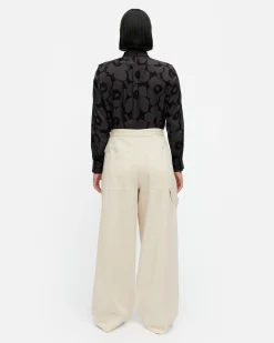 Vaatteet Marimekko Housut^Funktio Solid Puuvillahousut