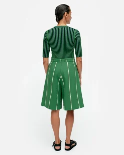 Vaatteet Marimekko Housut^Hyu00F6Ky Vesi Puuvillapellavashortsit