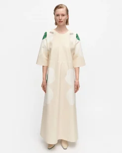 Vaatteet Marimekko Mekot^Kaiku Heijastus Unikko Puuvillapellavamekko