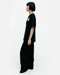 Vaatteet Marimekko Unisex^Kioski Embla Unikko Placement T-Paita