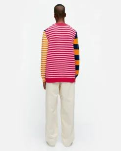 Vaatteet Marimekko Unisex^Kioski Kesu00E4Koju Maalis Patja Puuvillaneulepaita