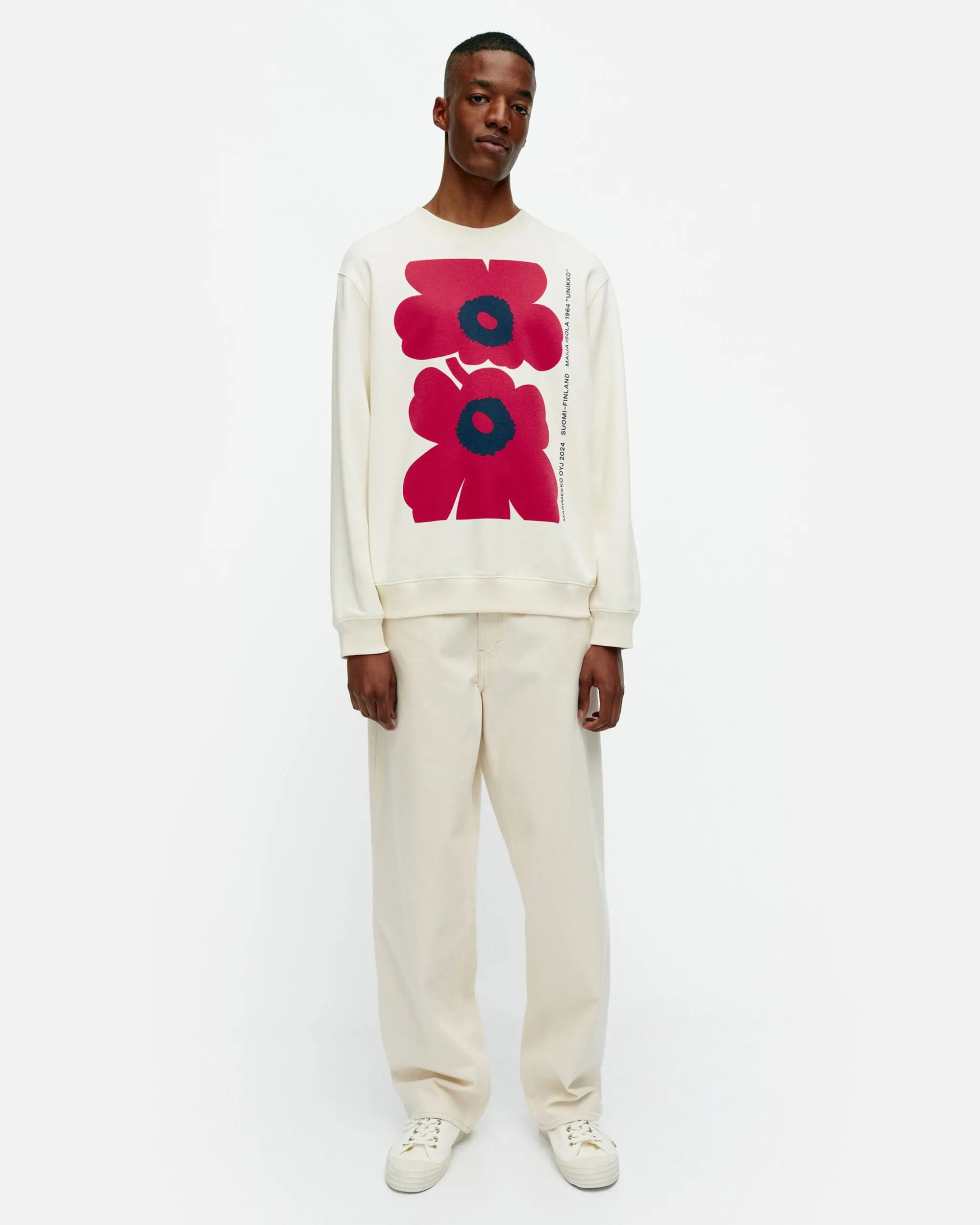 Vaatteet Marimekko Unisex^Kioski Loisto Unikko Placement Collegepaita