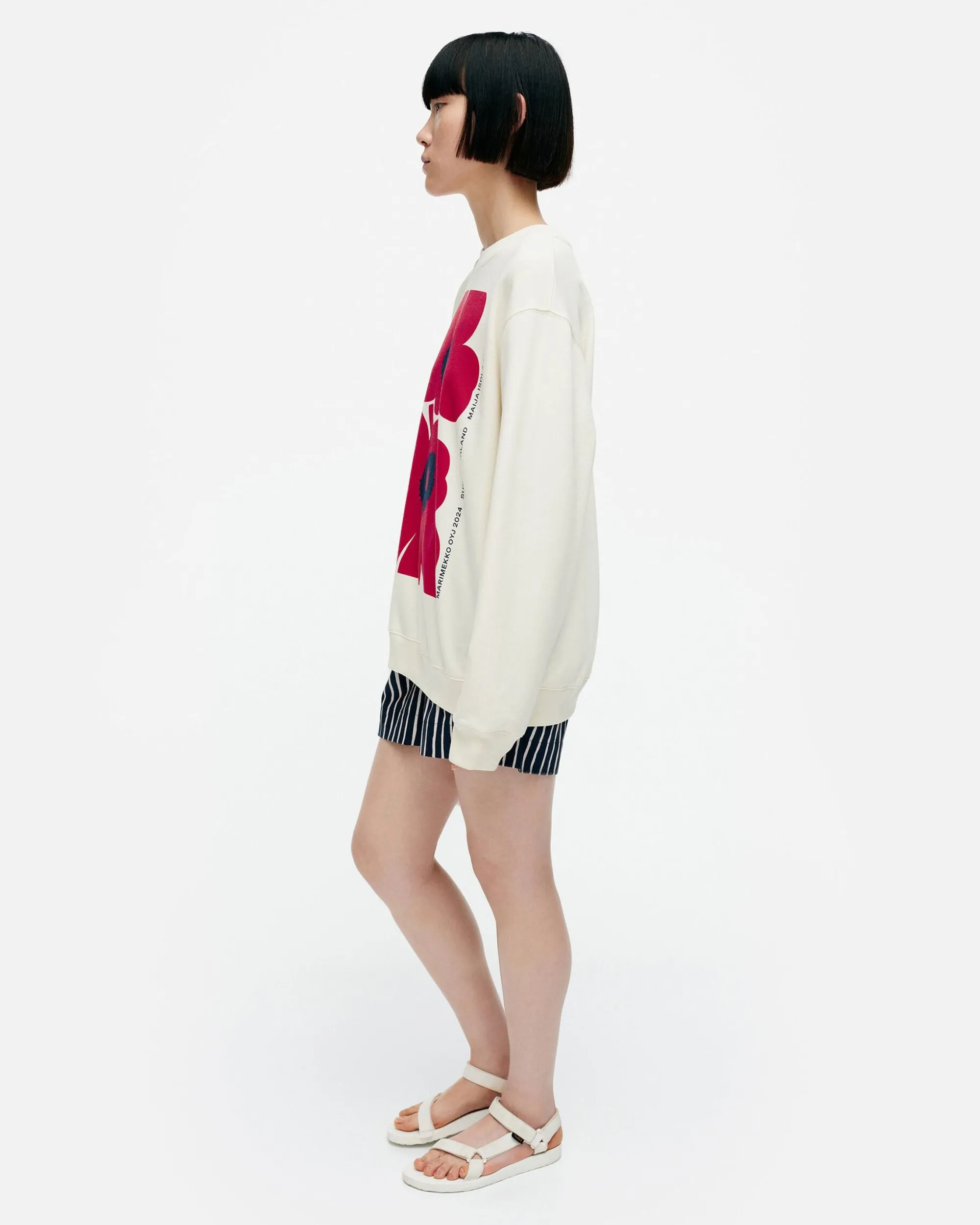 Vaatteet Marimekko Unisex^Kioski Loisto Unikko Placement Collegepaita