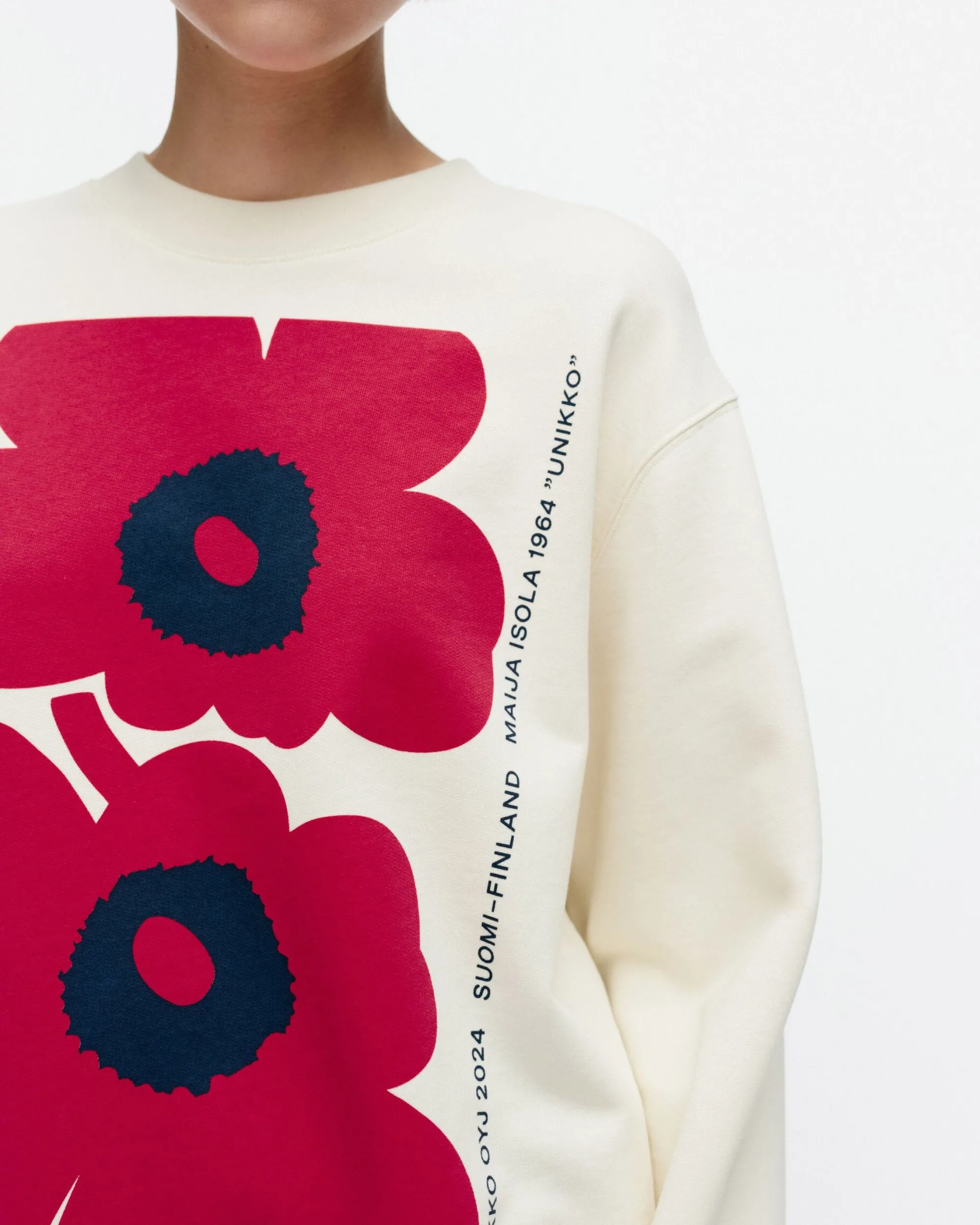 Vaatteet Marimekko Unisex^Kioski Loisto Unikko Placement Collegepaita