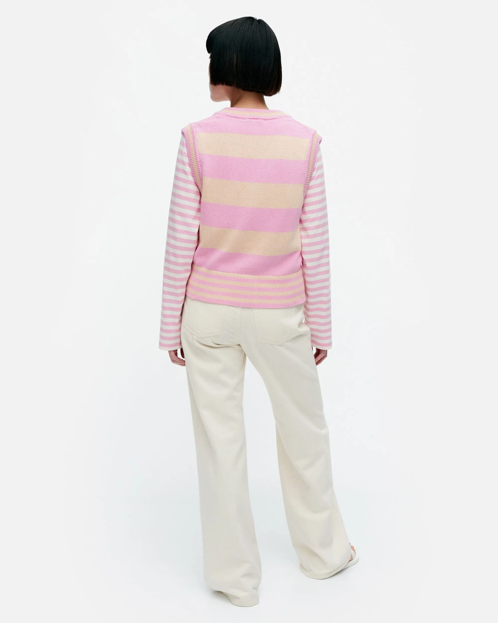 Vaatteet Marimekko Neuleet^Kioski Siete Maalis Patja Puuvillaneulepaita