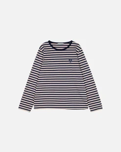 Vaatteet Marimekko Unisex^Kioski Tasaraita Men Longsleeve Trikoopaita