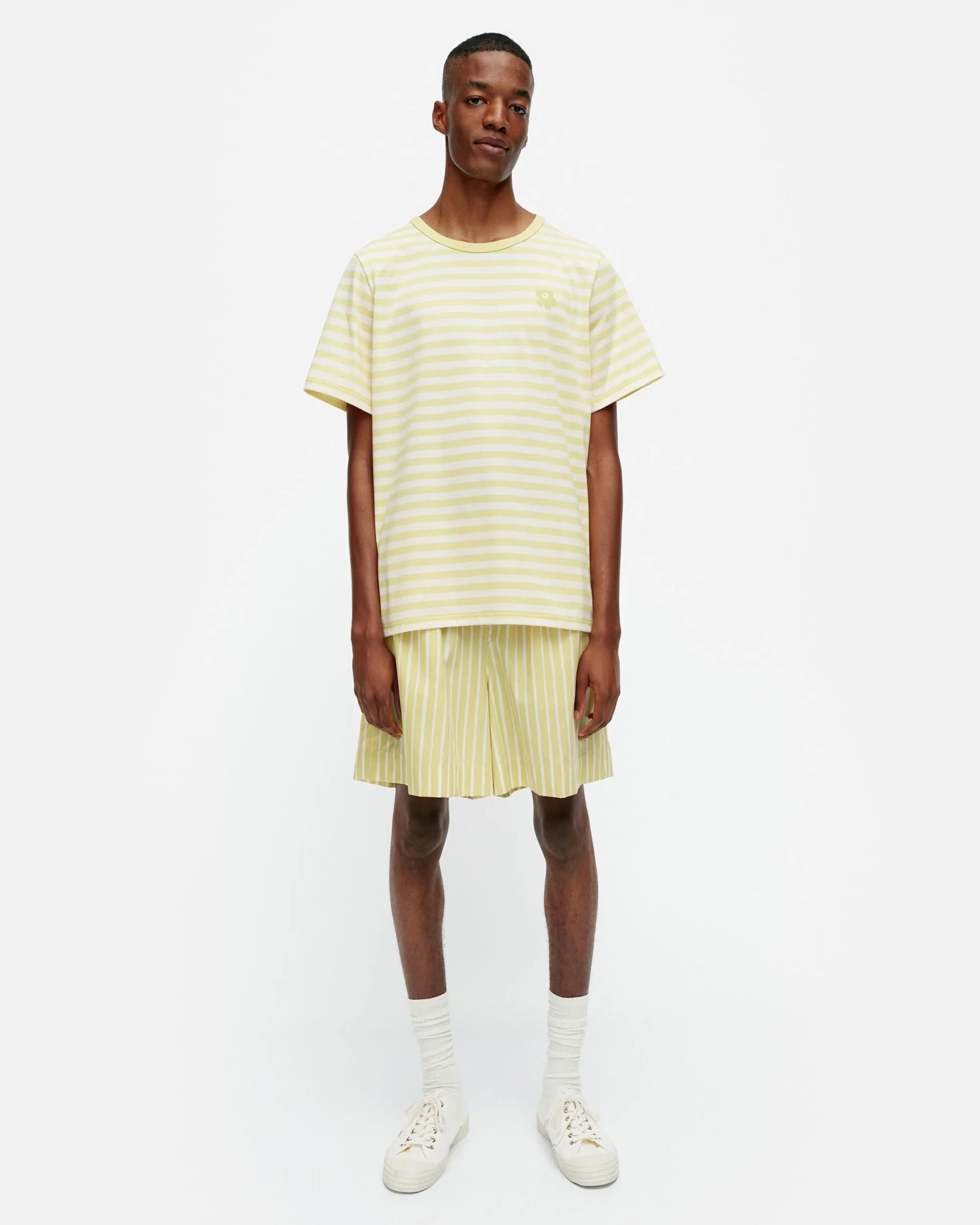 Vaatteet Marimekko Unisex^Kioski Tasaraita Men Shortsleeve T-Paita