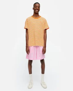 Vaatteet Marimekko Unisex^Kioski Tasaraita Men Shortsleeve T-Paita