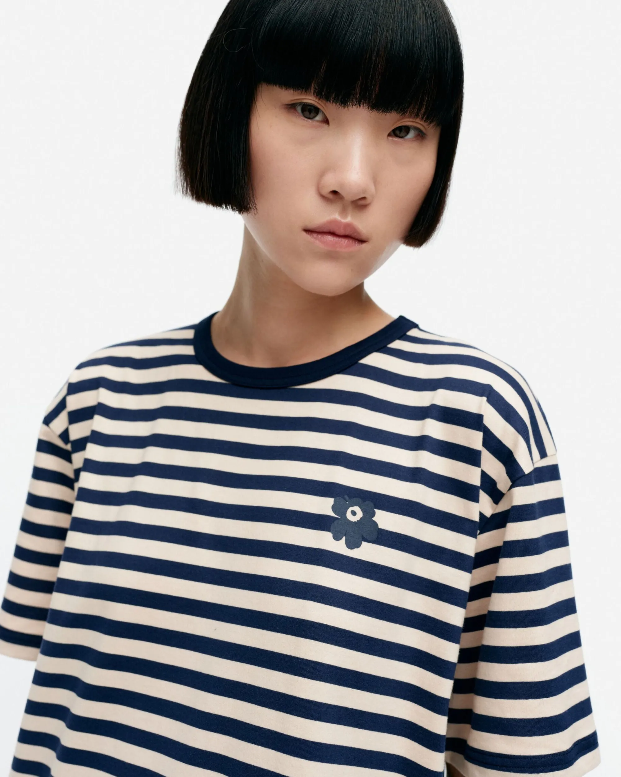 Vaatteet Marimekko Mekot^Kioski Tasaraita Oversized Trikoomekko