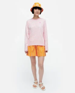 Vaatteet Marimekko Paidat Ja Tunikat^Kioski Tasaraita Relaxed Longsleeve Trikoopaita
