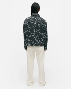 Vaatteet Marimekko Unisex^Kioski Ystu00E4Vyys Pieni Piirto Unikko 2 Farkkutakki