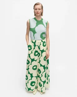 Vaatteet Marimekko Housut^Kohti Unikko Puuvillapopliinihousut
