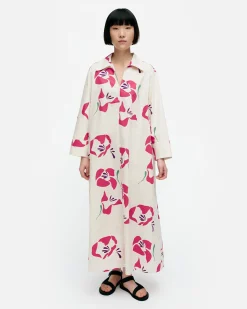 Vaatteet Marimekko Mekot^Perenna Helakka Puuvillapopliinimekko