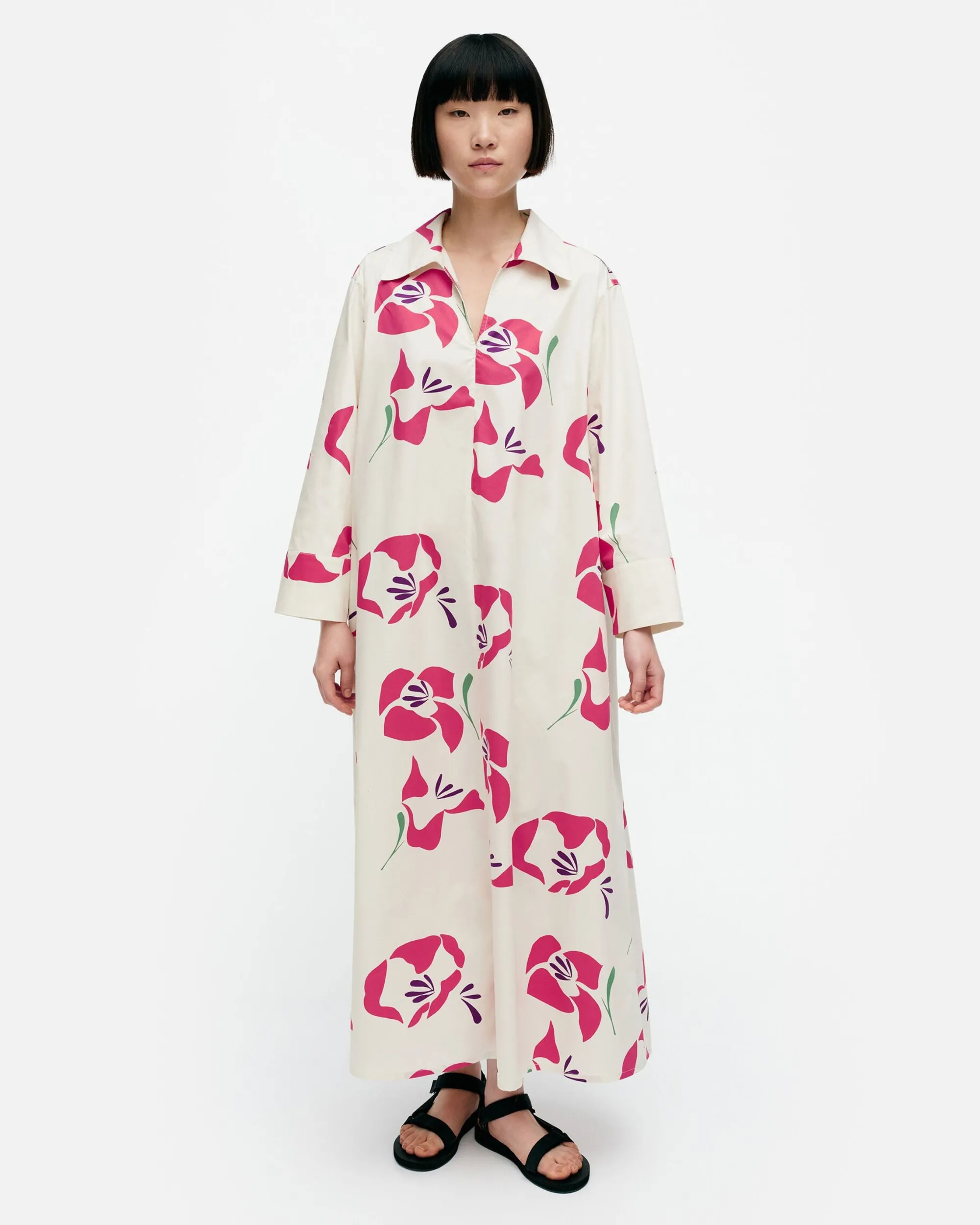 Vaatteet Marimekko Mekot^Perenna Helakka Puuvillapopliinimekko