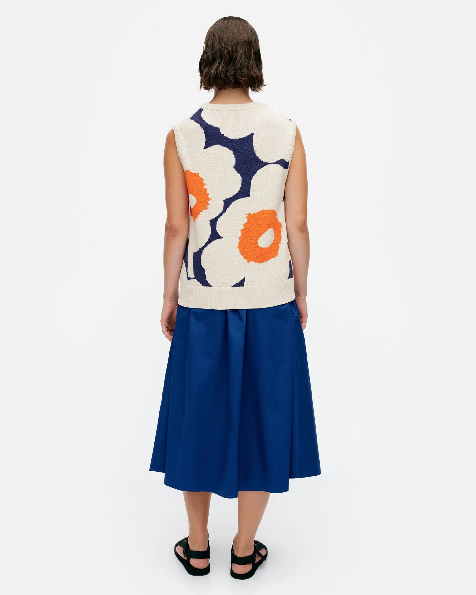 Vaatteet Marimekko Neuleet^Pioneeri Unikko Puuvillaneuleliivi