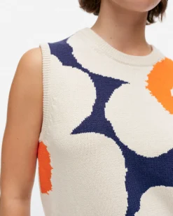 Vaatteet Marimekko Neuleet^Pioneeri Unikko Puuvillaneuleliivi