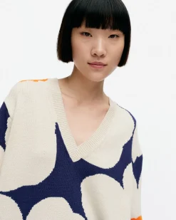 Vaatteet Marimekko Unisex^Pu00E4Ivu00E4 Unikko Puuvillaneulepusero