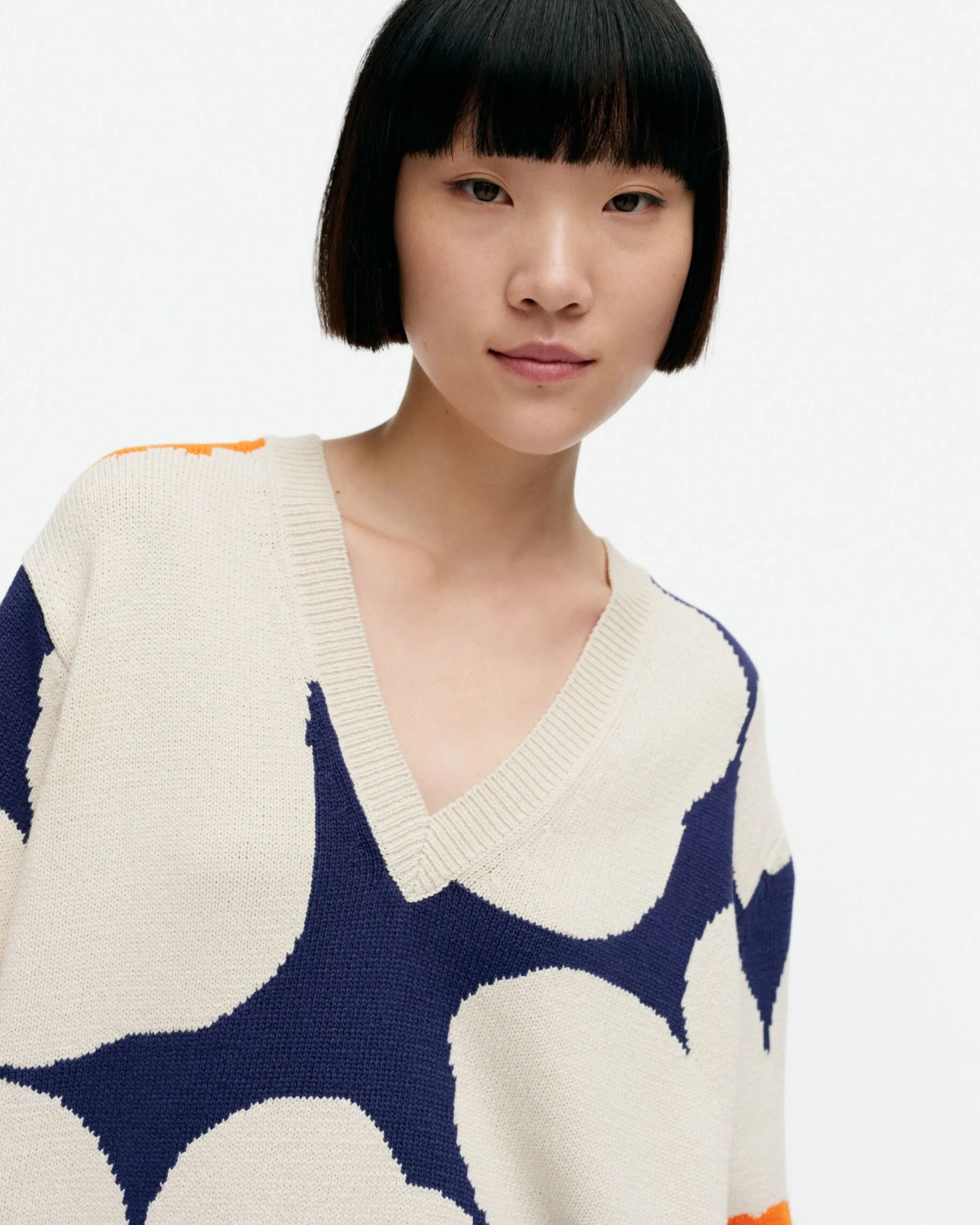 Vaatteet Marimekko Neuleet^Pu00E4Ivu00E4 Unikko Puuvillaneulepusero