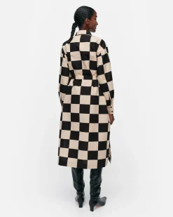 Vaatteet Marimekko Mekot^Rasteri Kukko Ja Kana Puuvillapellavamekko