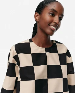 Vaatteet Marimekko Paidat Ja Tunikat^Reuna Kukko Ja Kana Puuvillapellavatunika
