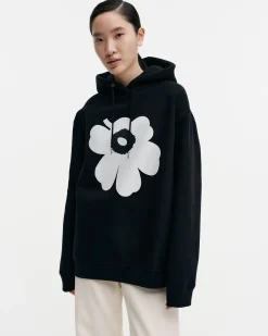 Vaatteet Marimekko Unisex^Runoja Unikko Placement Huppari