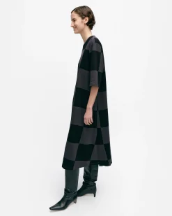 Vaatteet Marimekko Mekot^Tangentti Kukko Ja Kana Trikoomekko