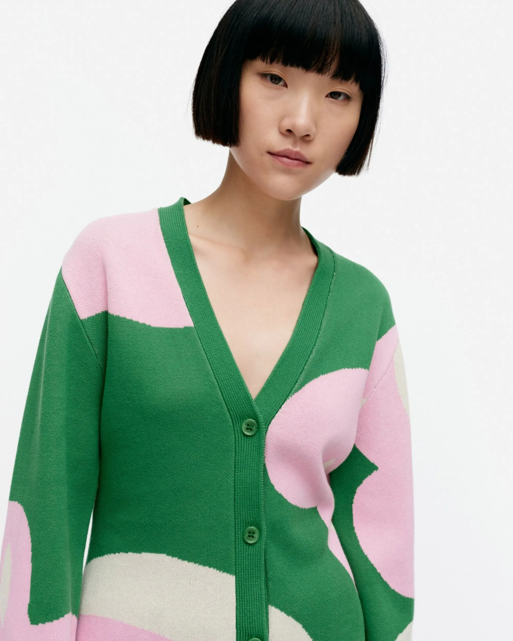 Vaatteet Marimekko Neuleet^Tyrske Poiminto Puuvillaneuletakki